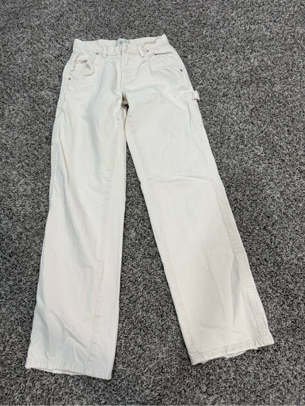 BDG Cream Wide-Leg Jeans